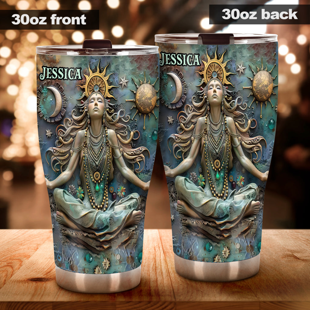 Perdez la tête, retrouvez votre âme - Gobelet de yoga personnalisé