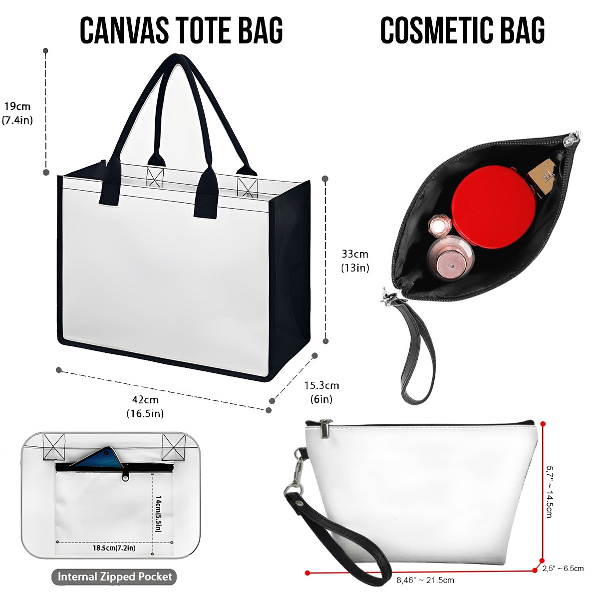 Mother Shite Maybe 420 - Sac fourre-tout et trousse de toilette en toile personnalisée sur le thème du cannabis