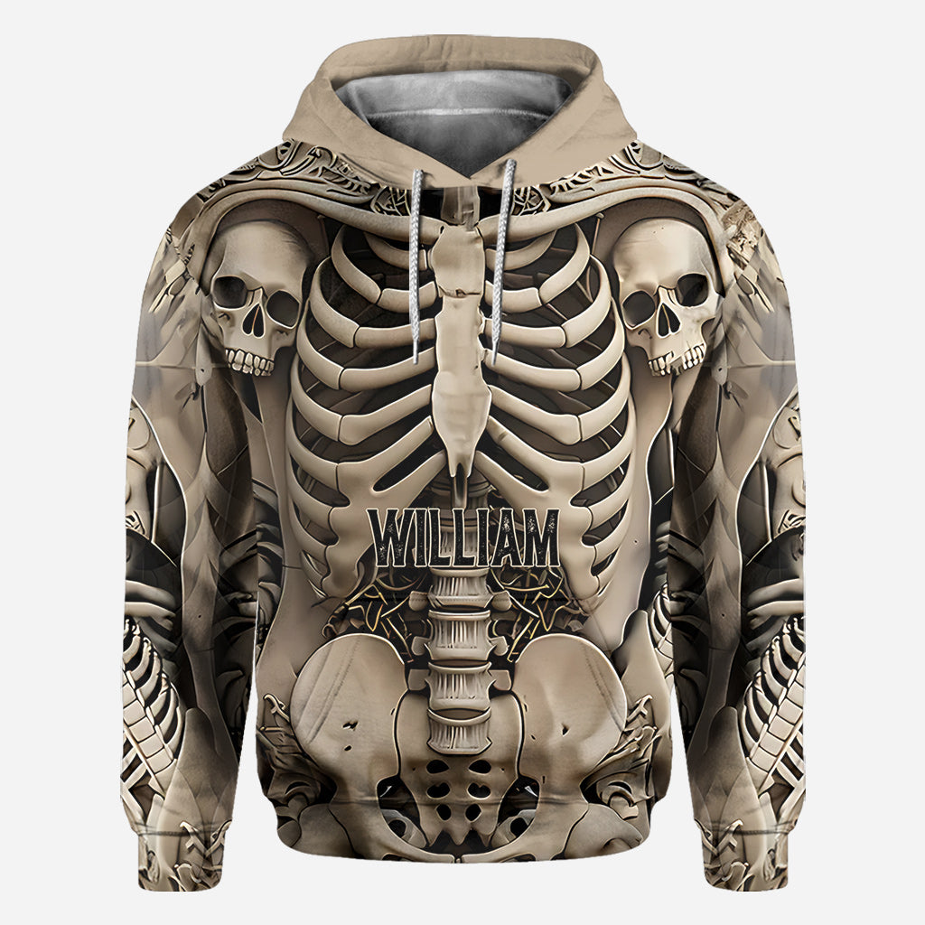 T-shirt personnalisé « Love Skulls » avec motif tête de mort.