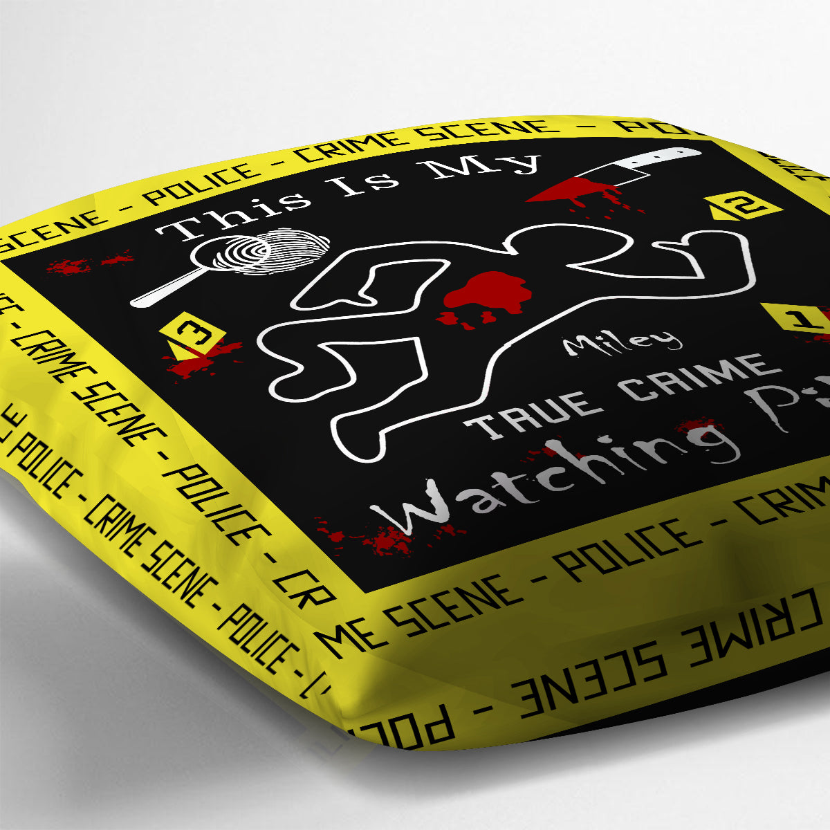 True Crime Pillow - Personalized Throw Pillow