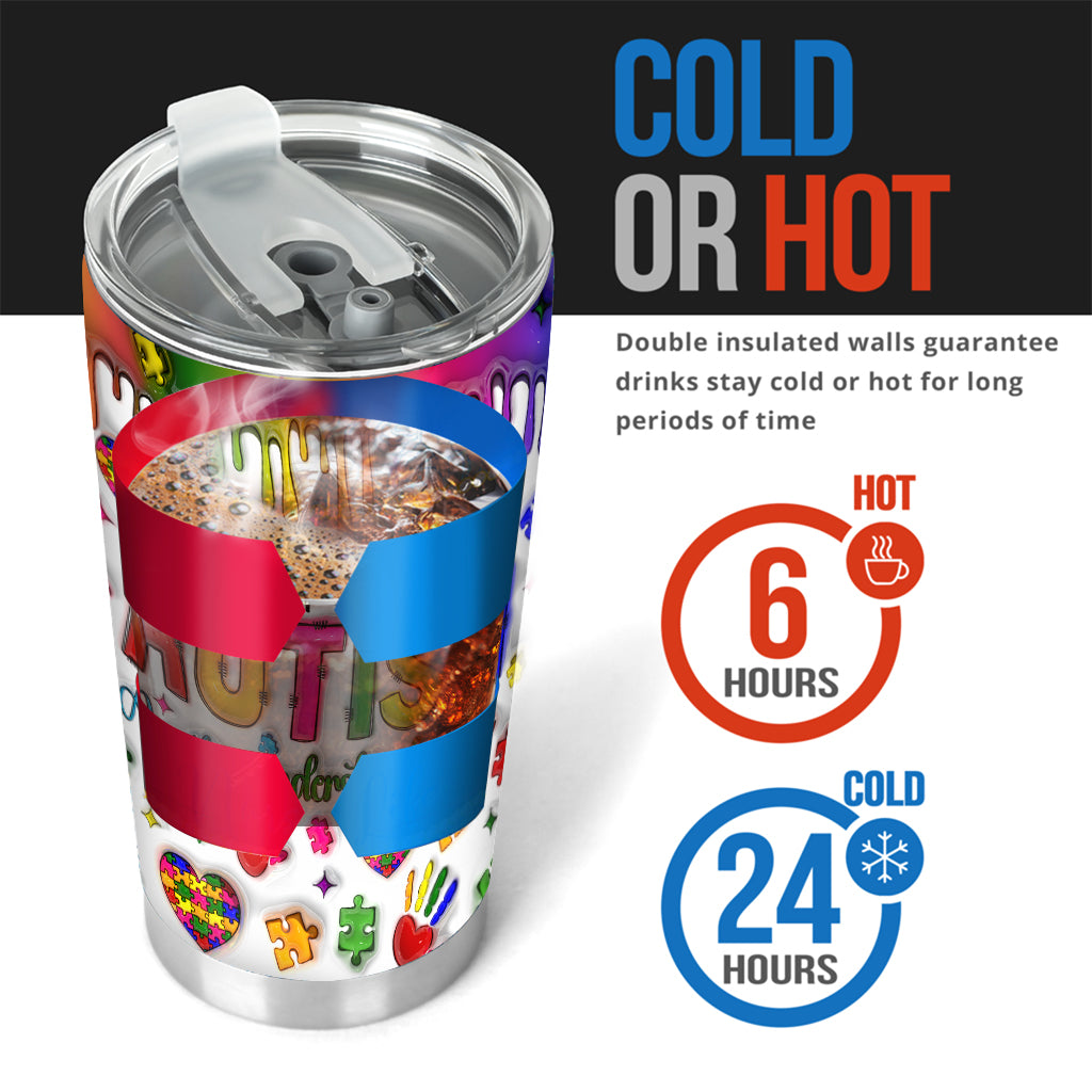 Sensibilisation à l'autisme - Gobelet personnalisé pour la sensibilisation à l'autisme