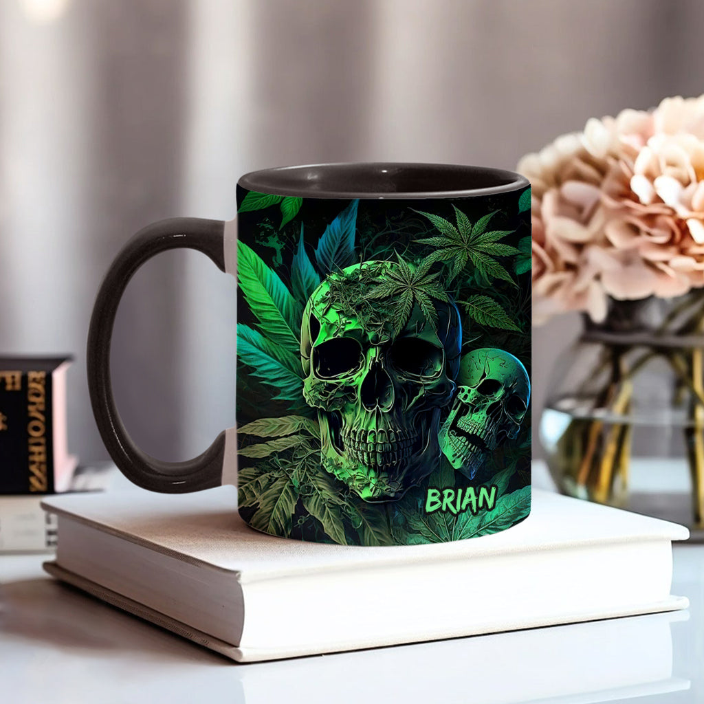 Mug personnalisé motif crâne de cannabis