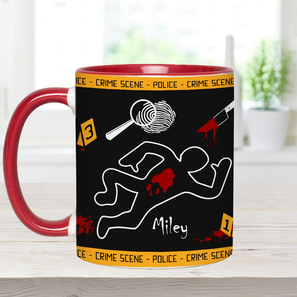 This Is My True Crime Watching Mug - Personalized Accent Mug