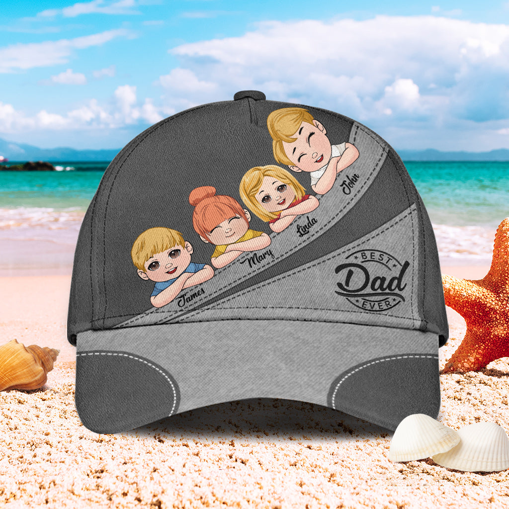 Meilleur papa du monde - Casquette classique personnalisée pour papa