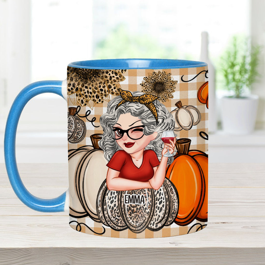 Mug personnalisé « Petites citrouilles de grand-mère » (titre au choix)