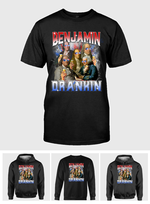 Benjamin Drankin Bootleg Rap Vintage Style - T-shirt et sweat à capuche Patriot