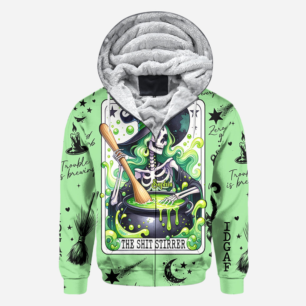 T-shirt personnalisé « La faiseuse de troubles » - Sorcière intégrale