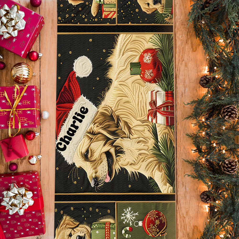 Merry & Bright - Personalized Dog Table Runner