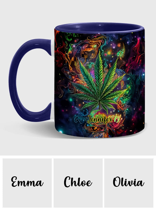 Mug personnalisé « Stoner Chick » avec motif cannabis