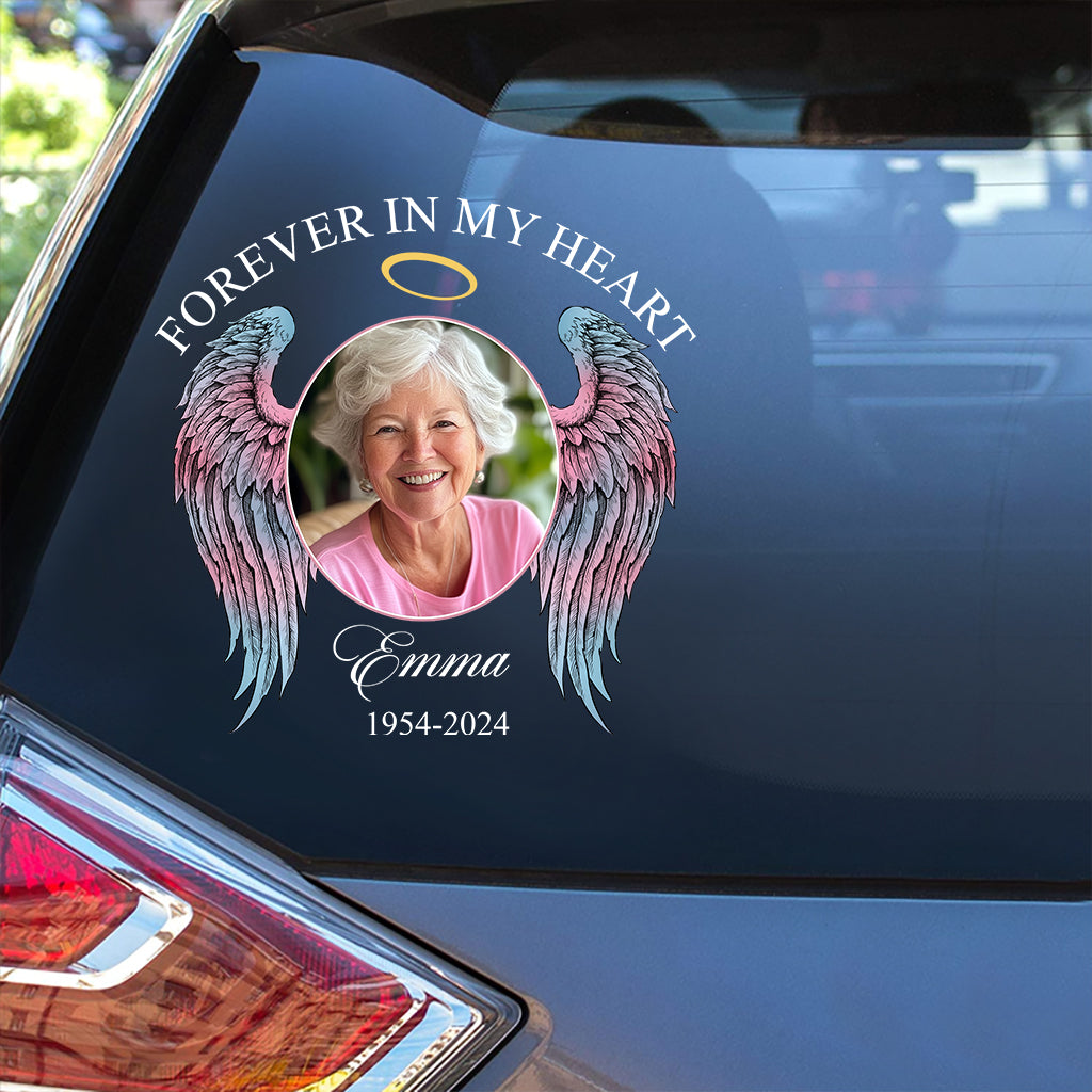 Forever In My Heart - Personalized Memorial Decal Die Cut