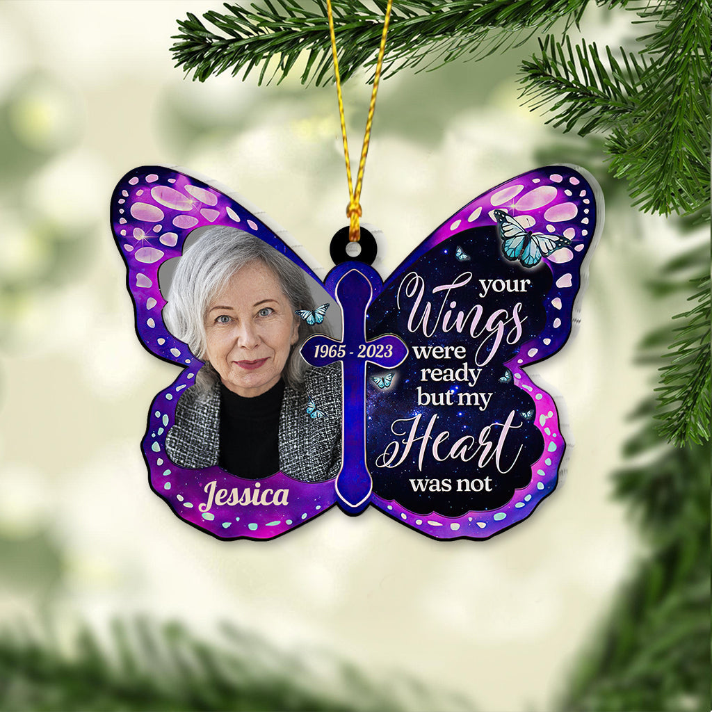 Your Wings Were Ready - Personalized Memorial Ornament