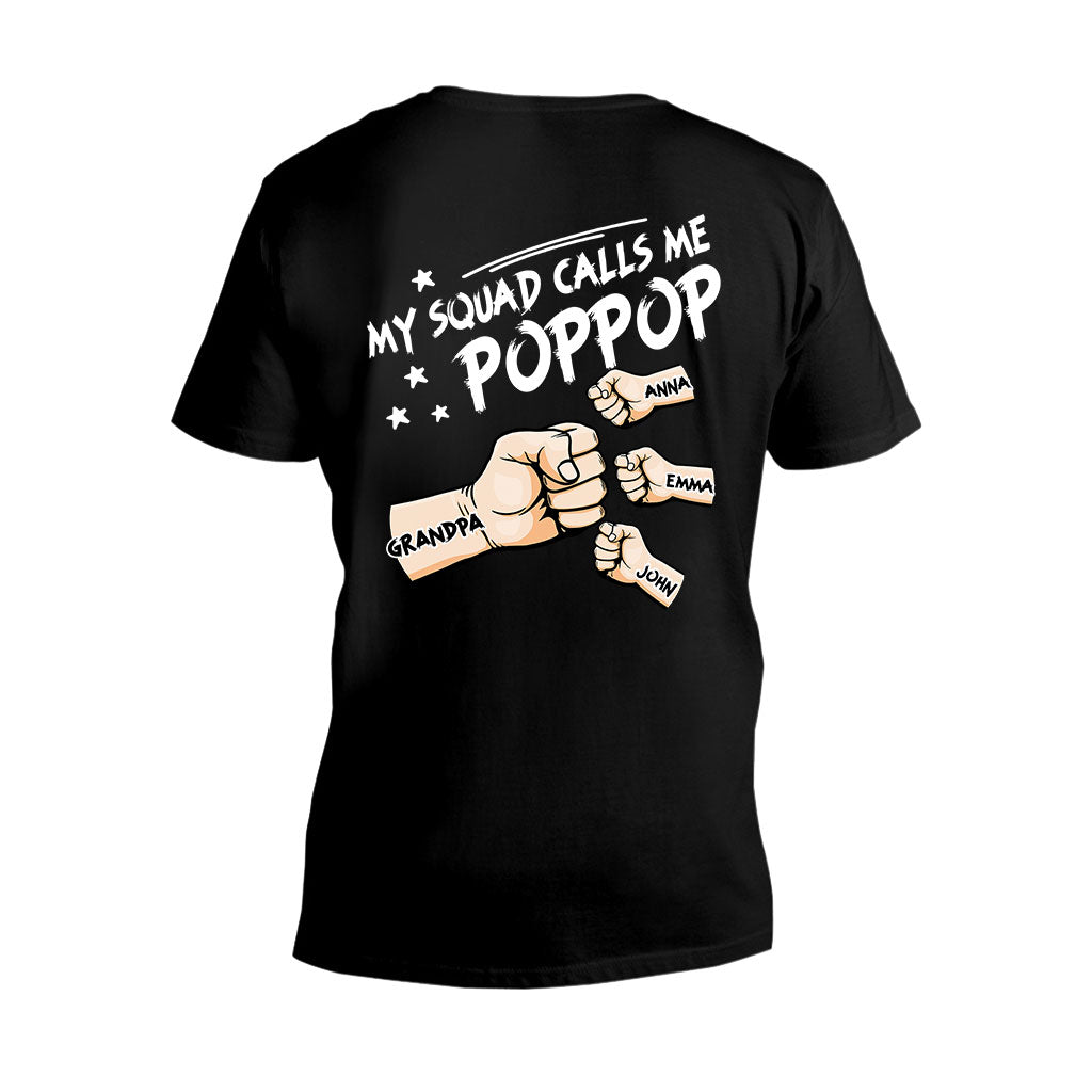 Mon équipe m'appelle Papi - T-shirt et sweat à capuche personnalisés pour grand-père