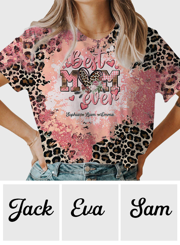 Meilleure maman du monde - T-shirt personnalisé « Maman »