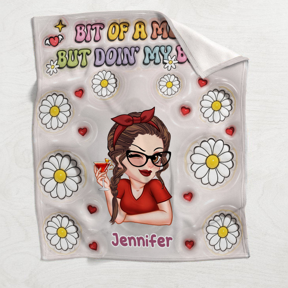 Doing My Best - Personalized Blanket