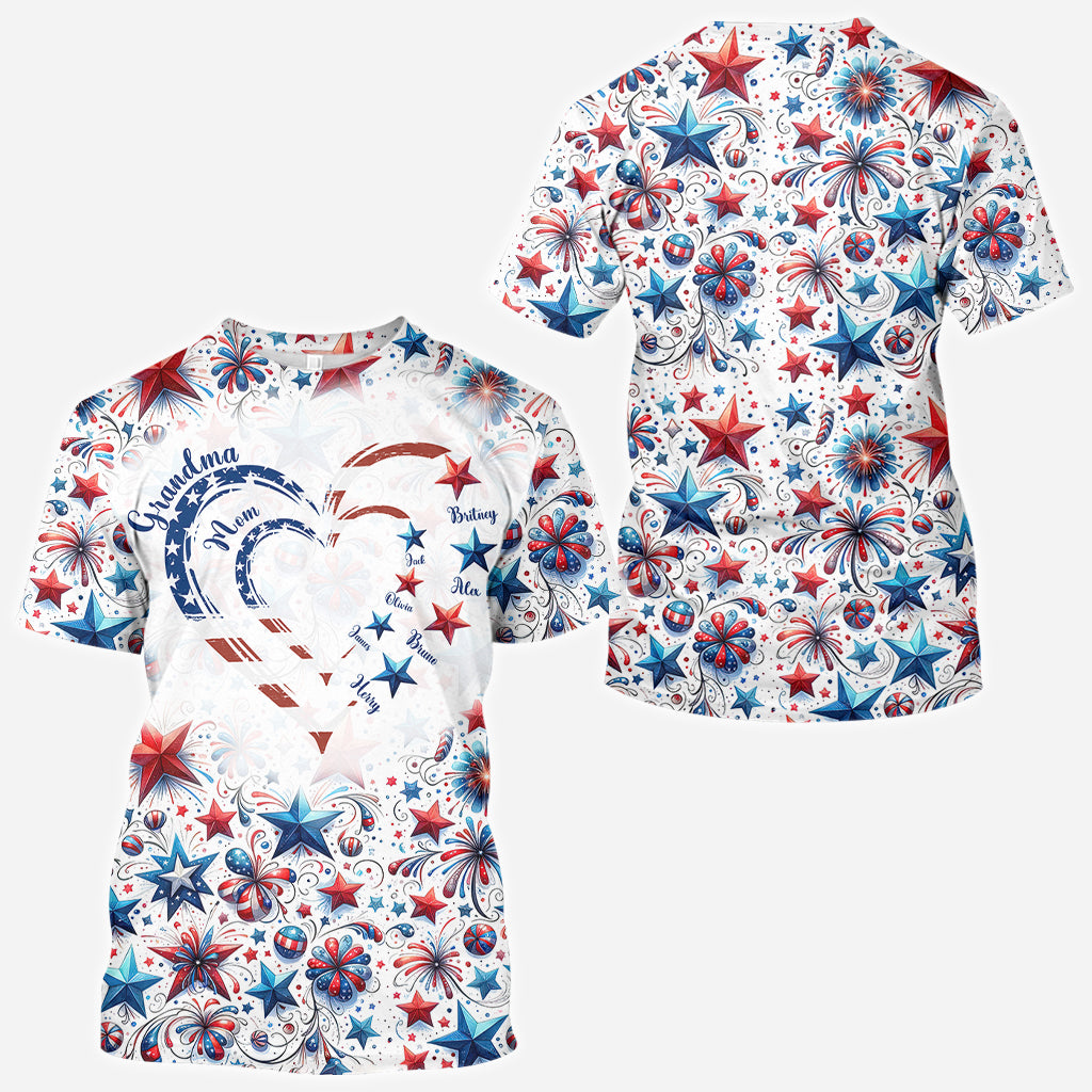 T-shirt personnalisé « Grand-mère américaine »