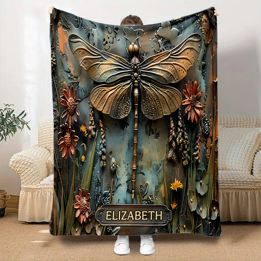 Superbe couverture libellule personnalisée