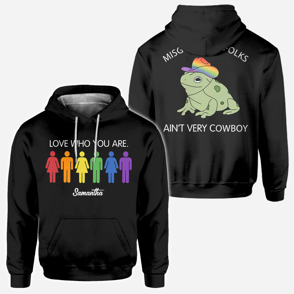 Misgendering Folks Aint Very Cowboy - Personalized LGBT Support All Over Shirt