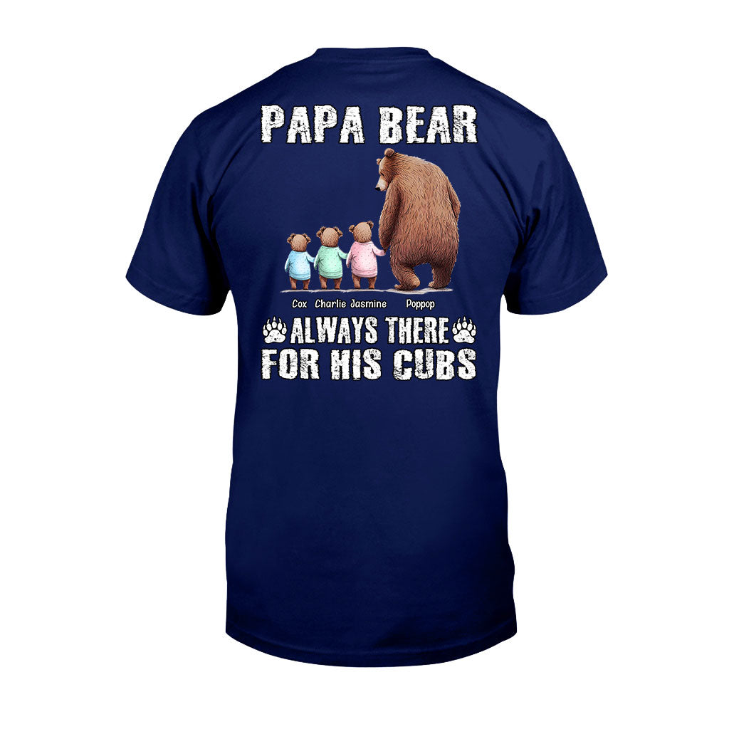 Papa Ours Toujours Présent pour Ses Petits - T-shirt et Sweat à capuche personnalisés pour papa