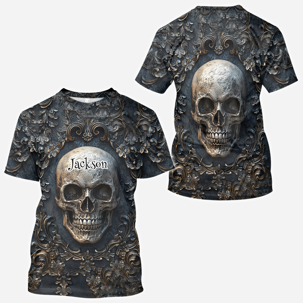 Vintage Skull - Personalized Skull All Over Shirt