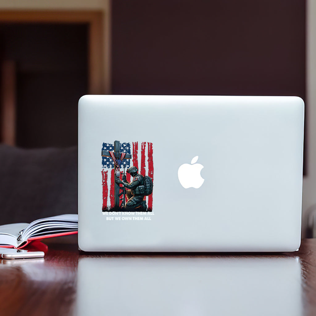 Nous leur devons tout - Autocollant complet pour vétéran