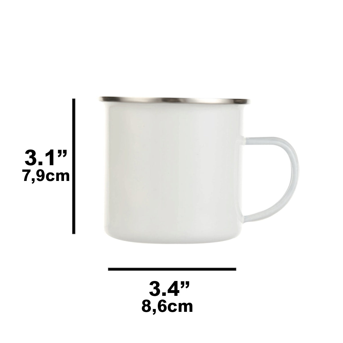 Meilleur papa du monde - Mug émaillé personnalisé « Meilleur papa du monde »