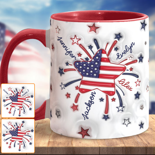 Mug personnalisé « Petite étoile de grand-mère » pour le 4 juillet