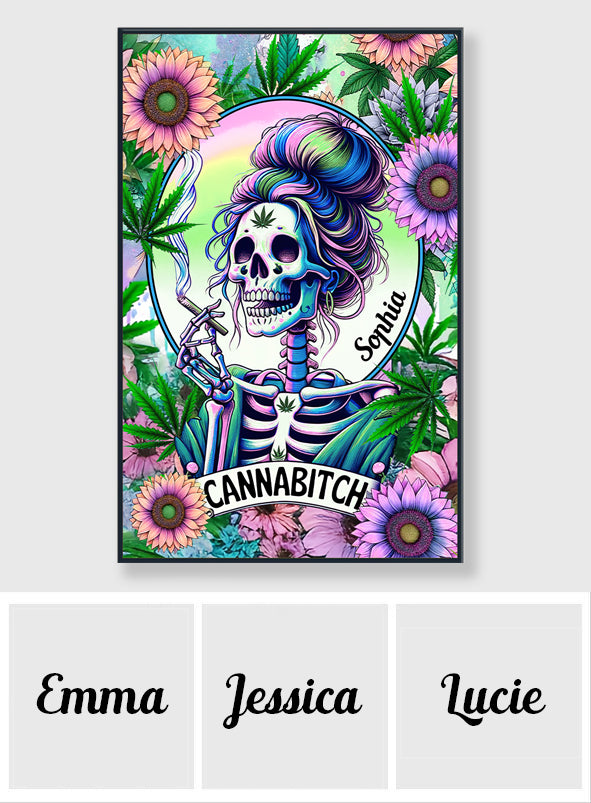 Cannabitch - Toile et affiche personnalisées sur le thème du cannabis
