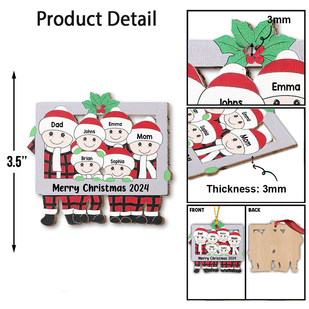 Merry Christmas - Personalized Family Ornament