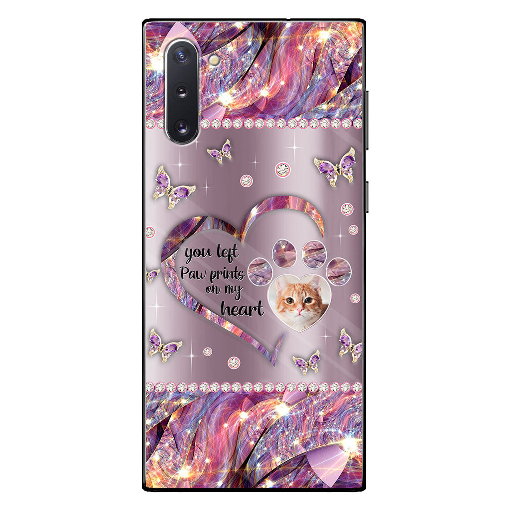 Tu as laissé des empreintes de pattes dans mon cœur - Coque de téléphone personnalisée pour chien