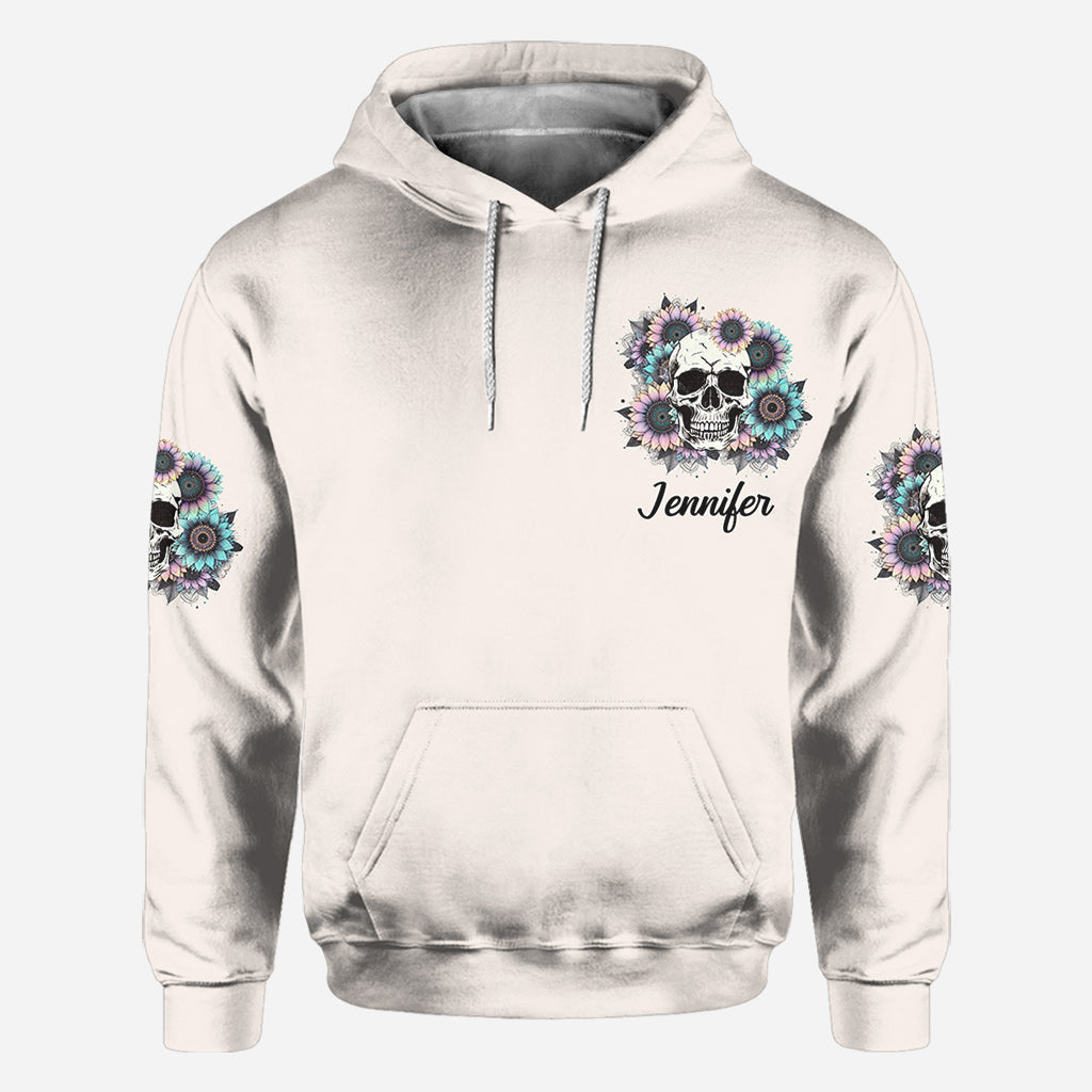 Magnifique et folle - Chemise personnalisée à motif crâne intégral