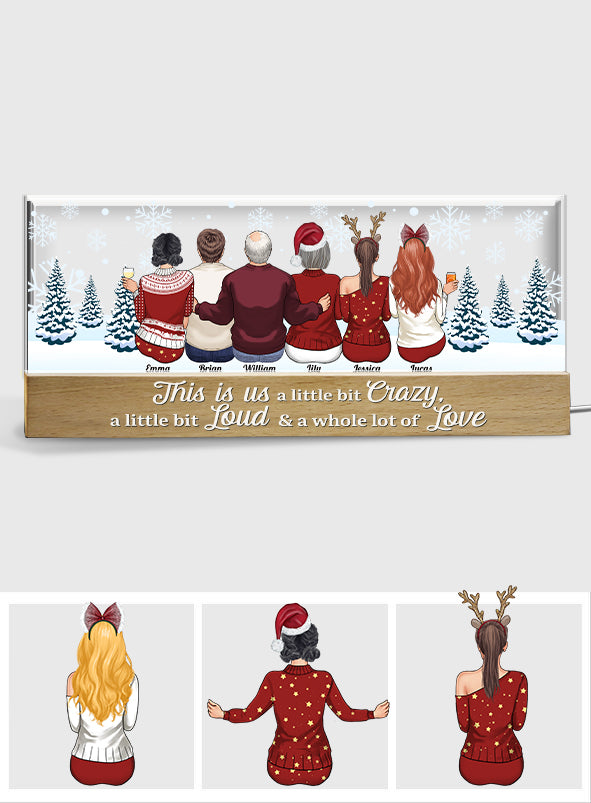 C'est nous - Veilleuse LED personnalisée pour toute la famille