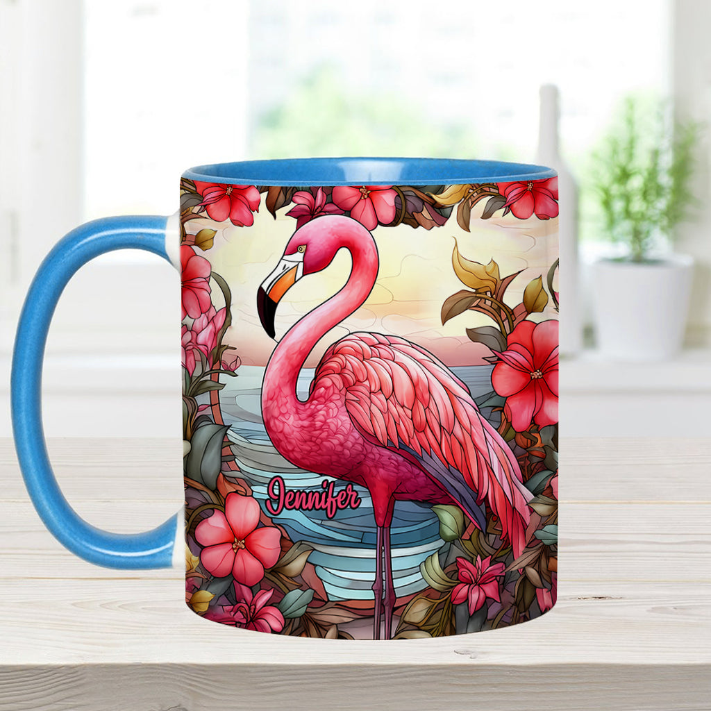 Mug personnalisé « J’adore les flamants roses »