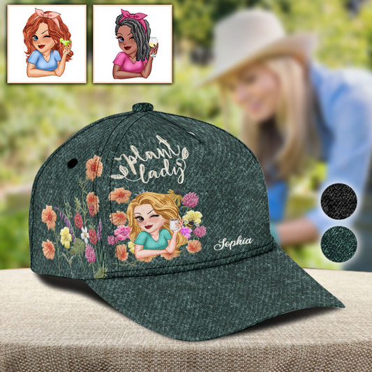 Casquette classique de jardinage personnalisée Plant Lady Wild Flowers