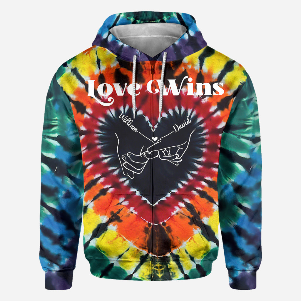 L'amour triomphe - T-shirt personnalisé de soutien LGBT