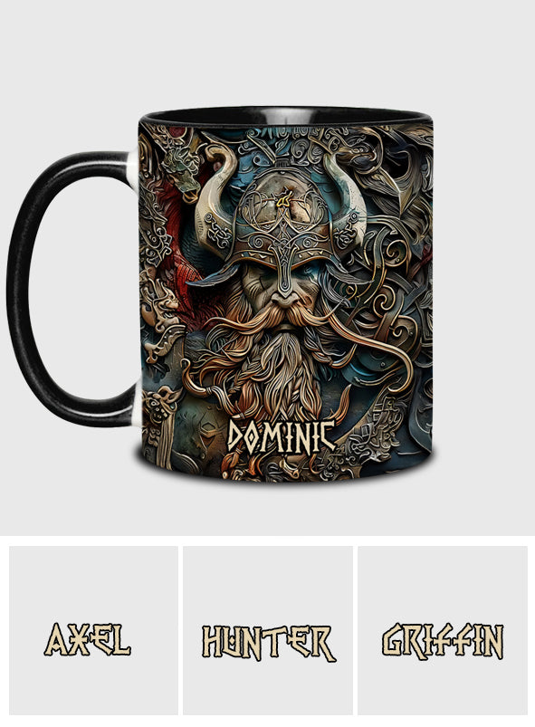 Mug personnalisé « Héros Viking Vintage » - Mug Viking à l'accent viking