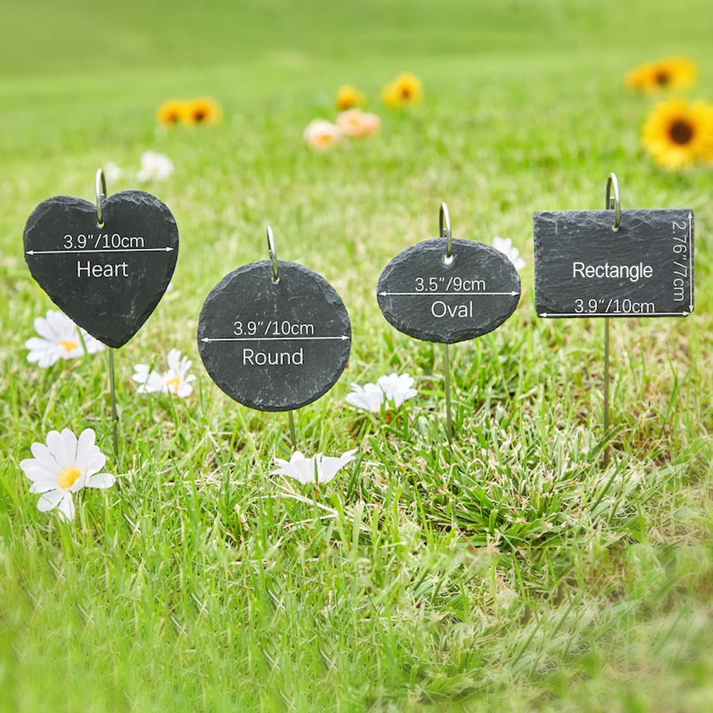 Carreaux de céramique personnalisés avec motif de chien - Ardoise ronde suspendue pour jardin