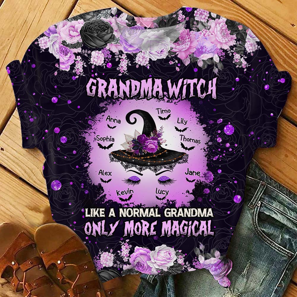 Grandma Witch - Personalized Grandma All Over Shirt