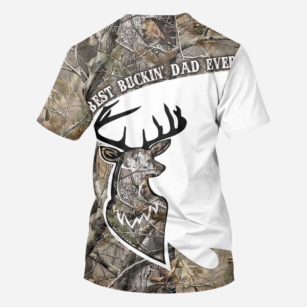 Meilleur papa chasseur du monde - T-shirt de chasse personnalisé