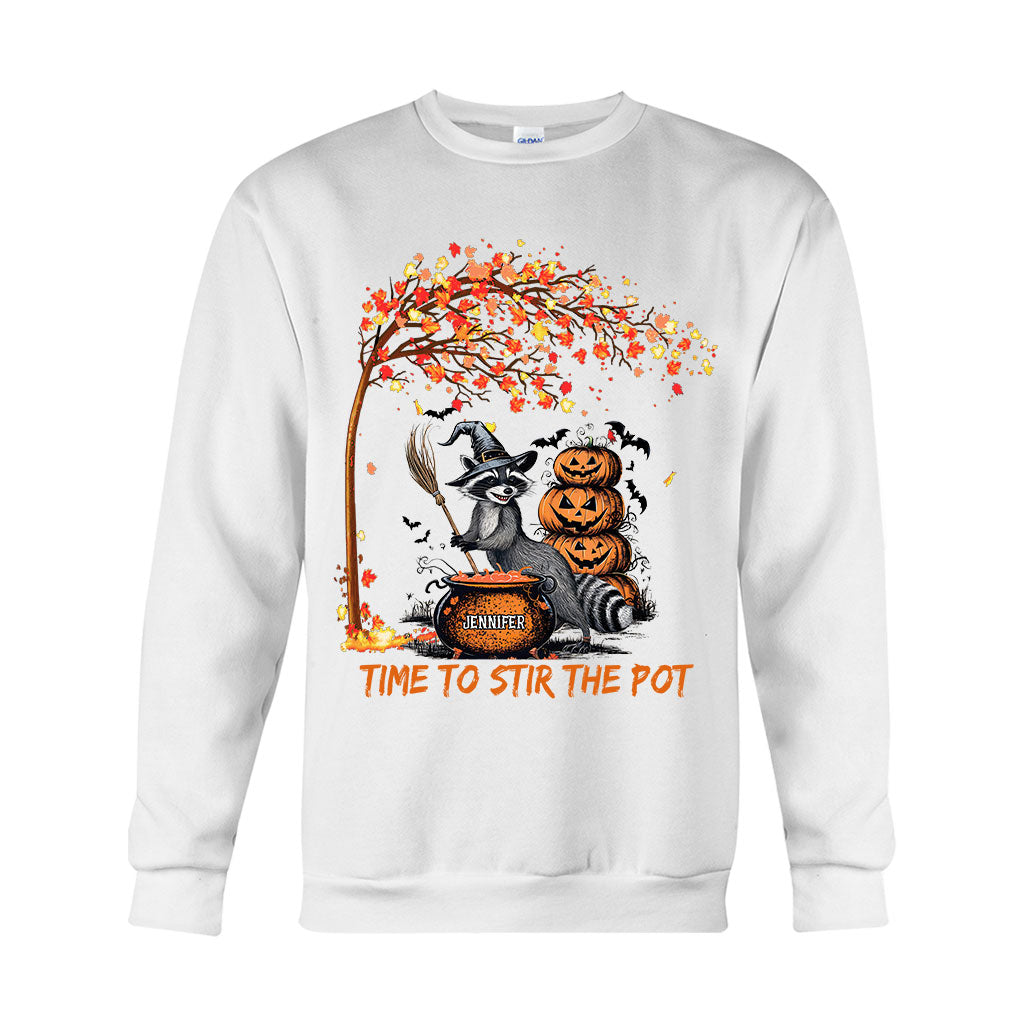 Il est temps de préparer une potion de sorcière - T-shirt et sweat à capuche personnalisés avec raton laveur