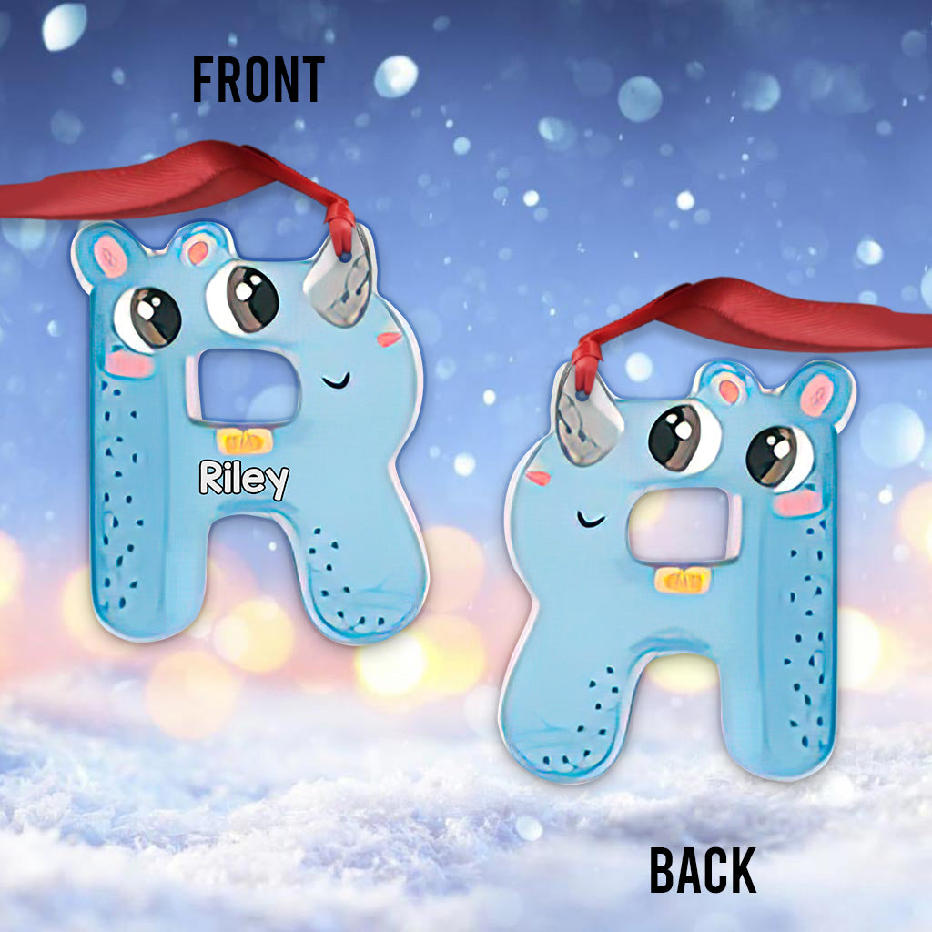 Cute Letters - Personalized Kid Ornament