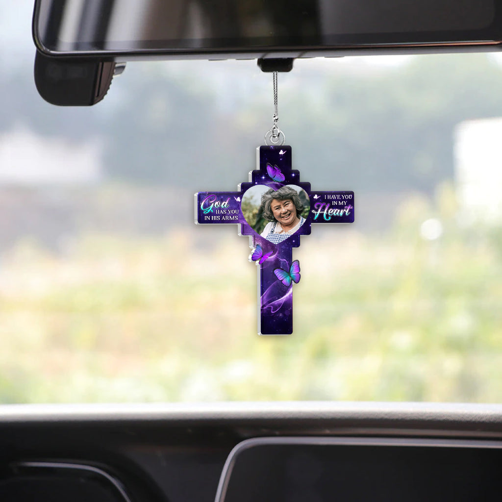 In Our Hearts Always - Personalized Memorial Car Ornament