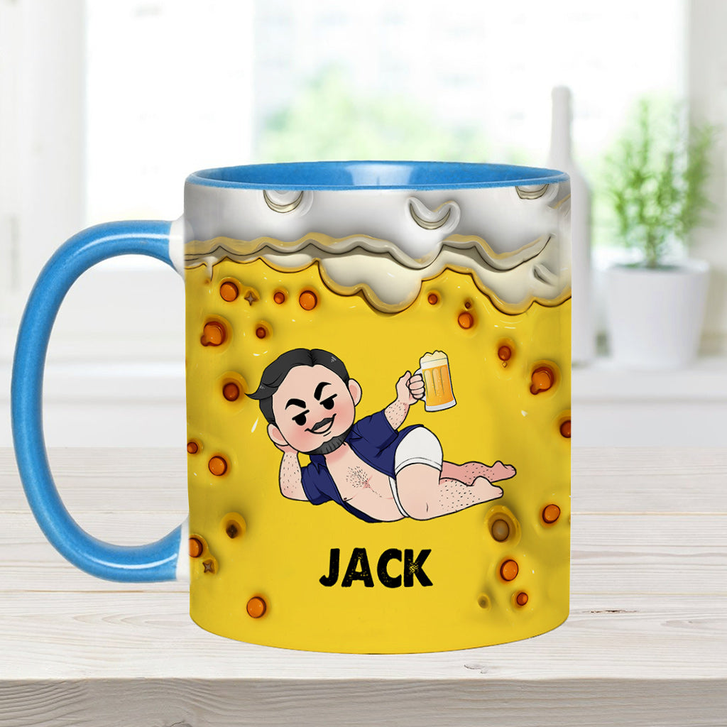 It's Not A Dad Bob It's A Fatherfigure - Personalized Father Accent Mug