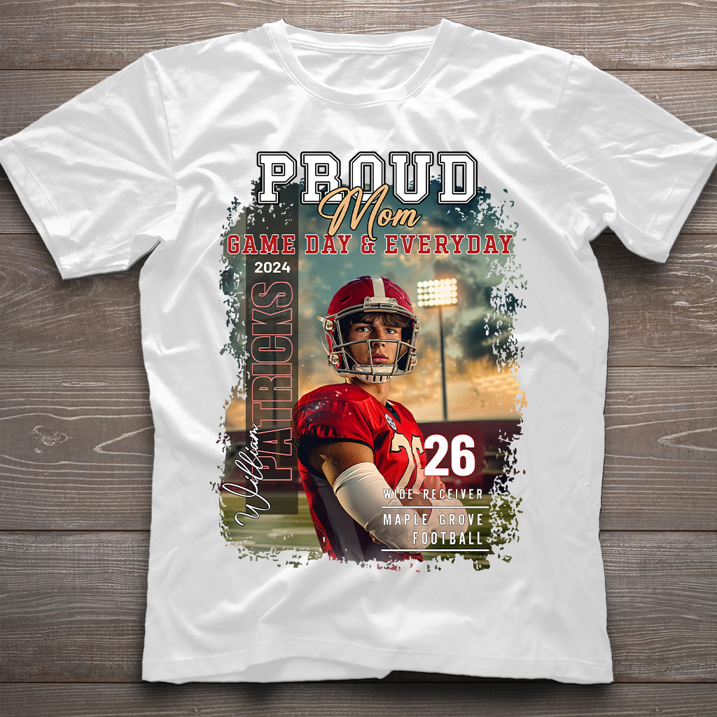 Maman/Papa/... Jour de match et au quotidien - T-shirt et sweat à capuche de football personnalisés