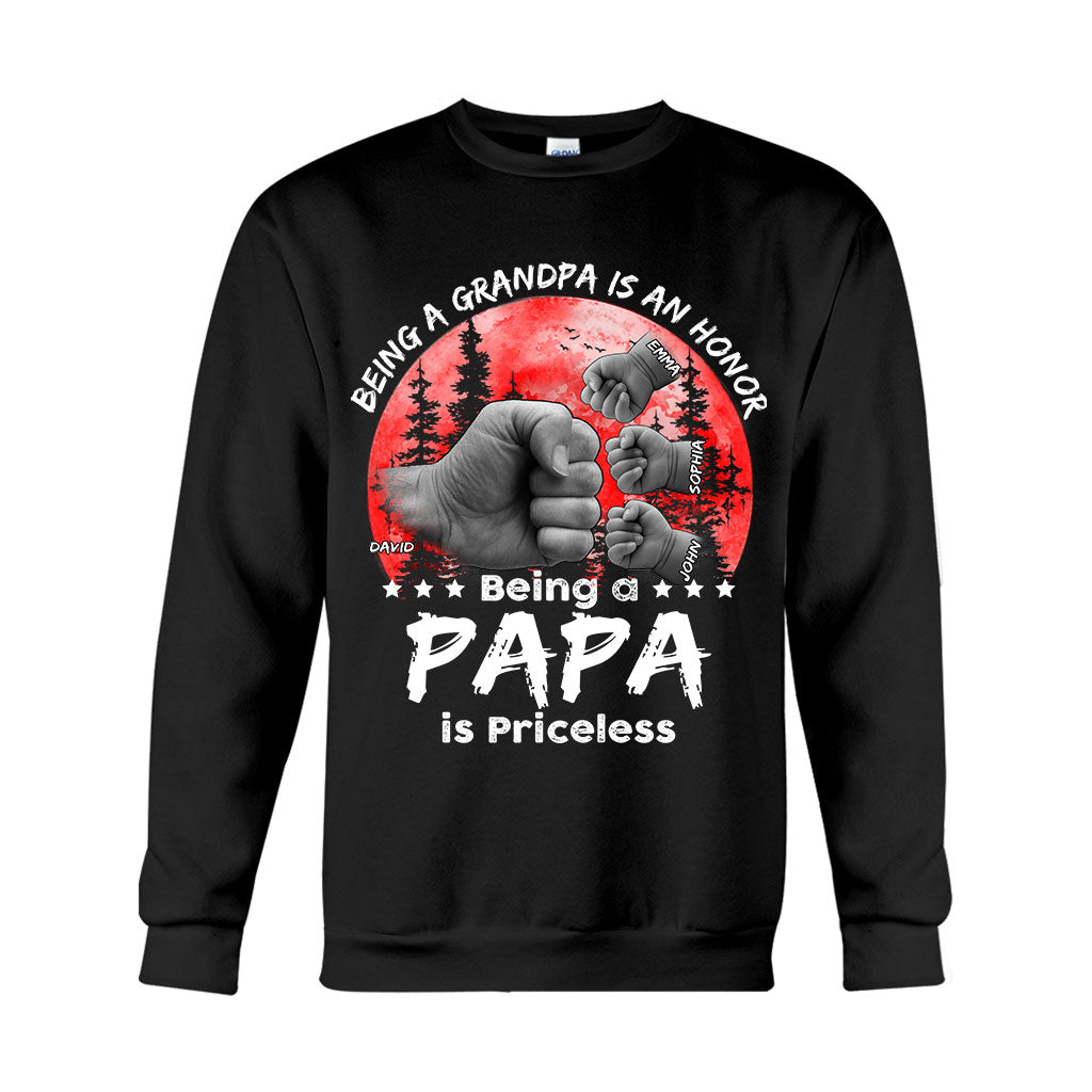 T-shirt et sweat à capuche personnalisés Père-Fils Lune Rouge - T-shirt et sweat à capuche