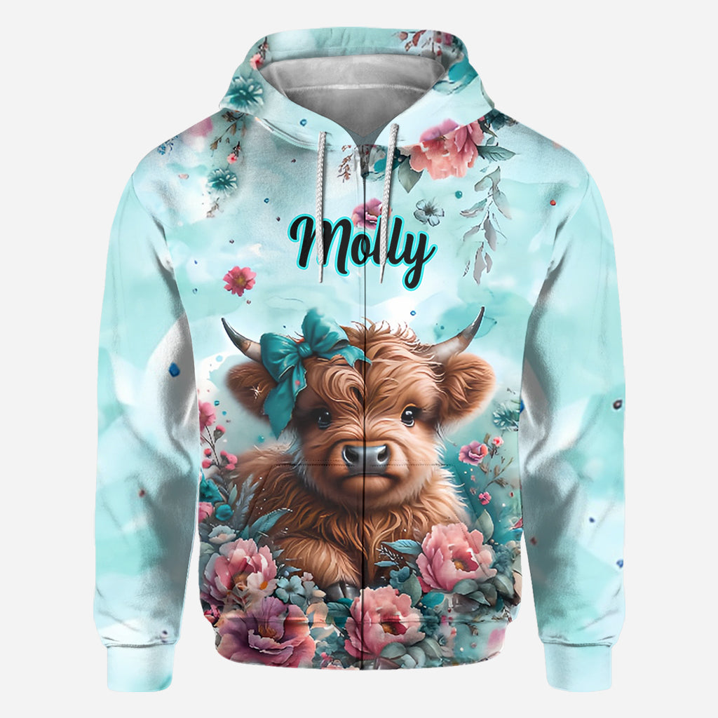 Cute Baby Cow - Personalized All Over Shirt