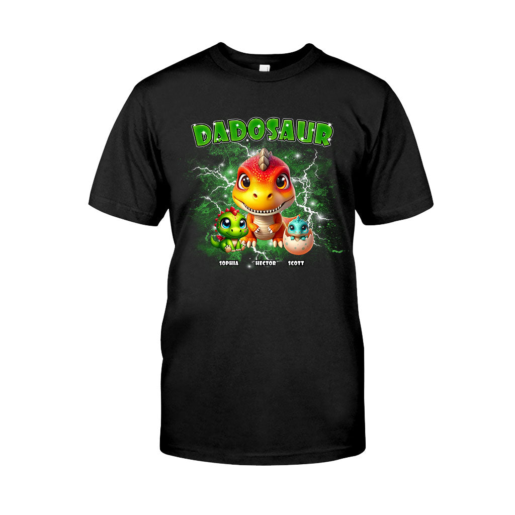 T-shirt et sweat à capuche Dadosaur Thunder Bootleg personnalisés pour papa