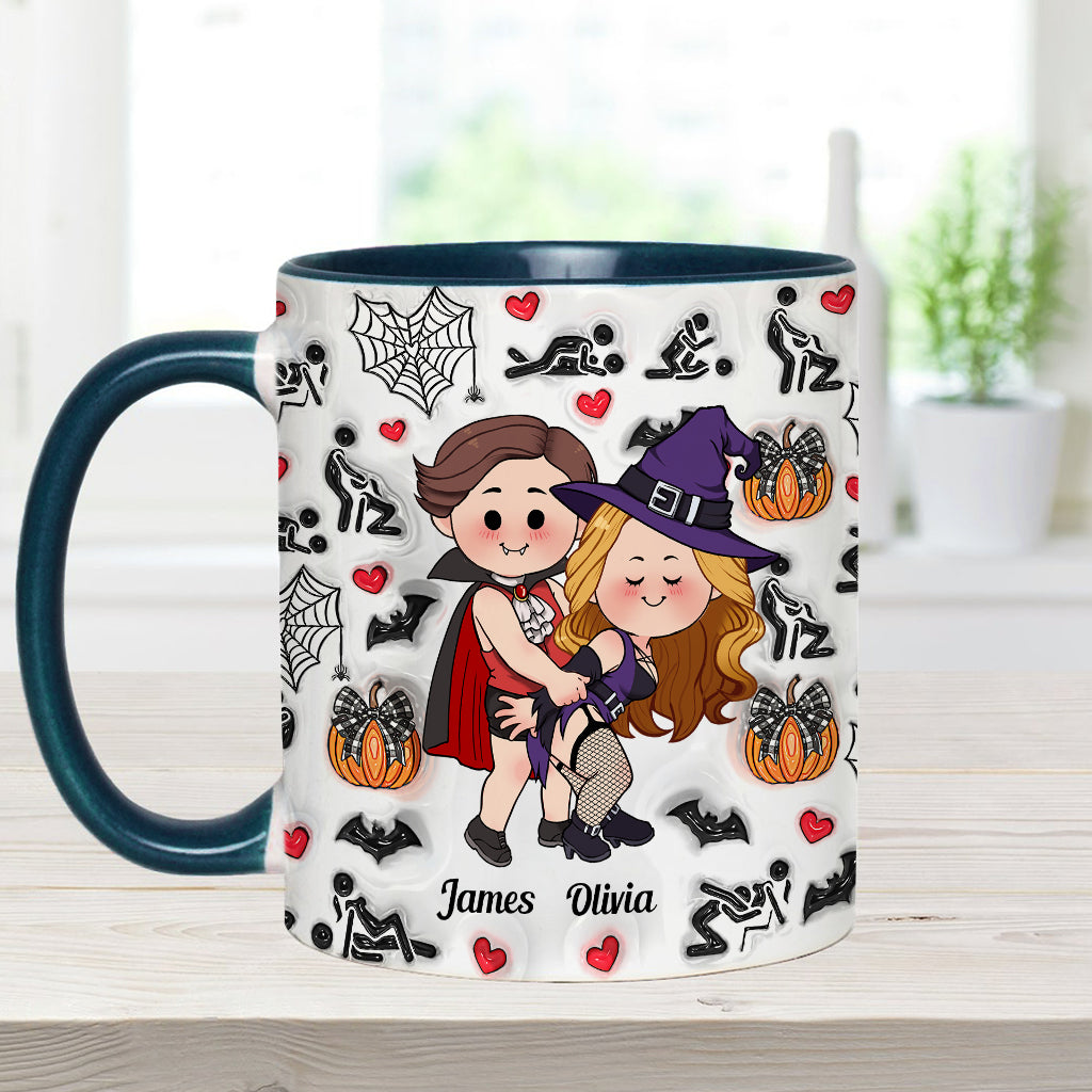 Till Death Do Us Part - Personalized Couple Accent Mug