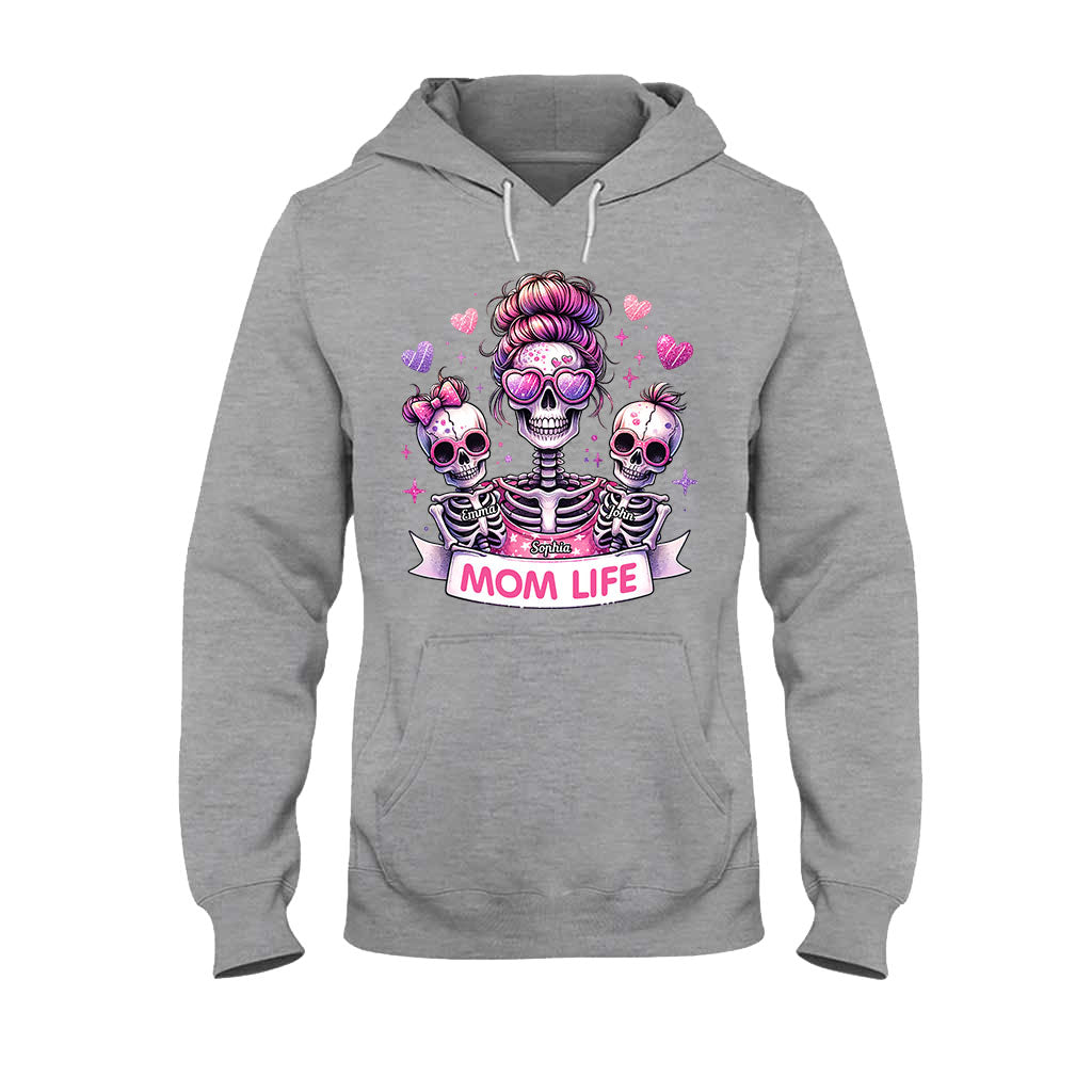 Vie de maman - T-shirt et sweat à capuche personnalisés avec tête de mort
