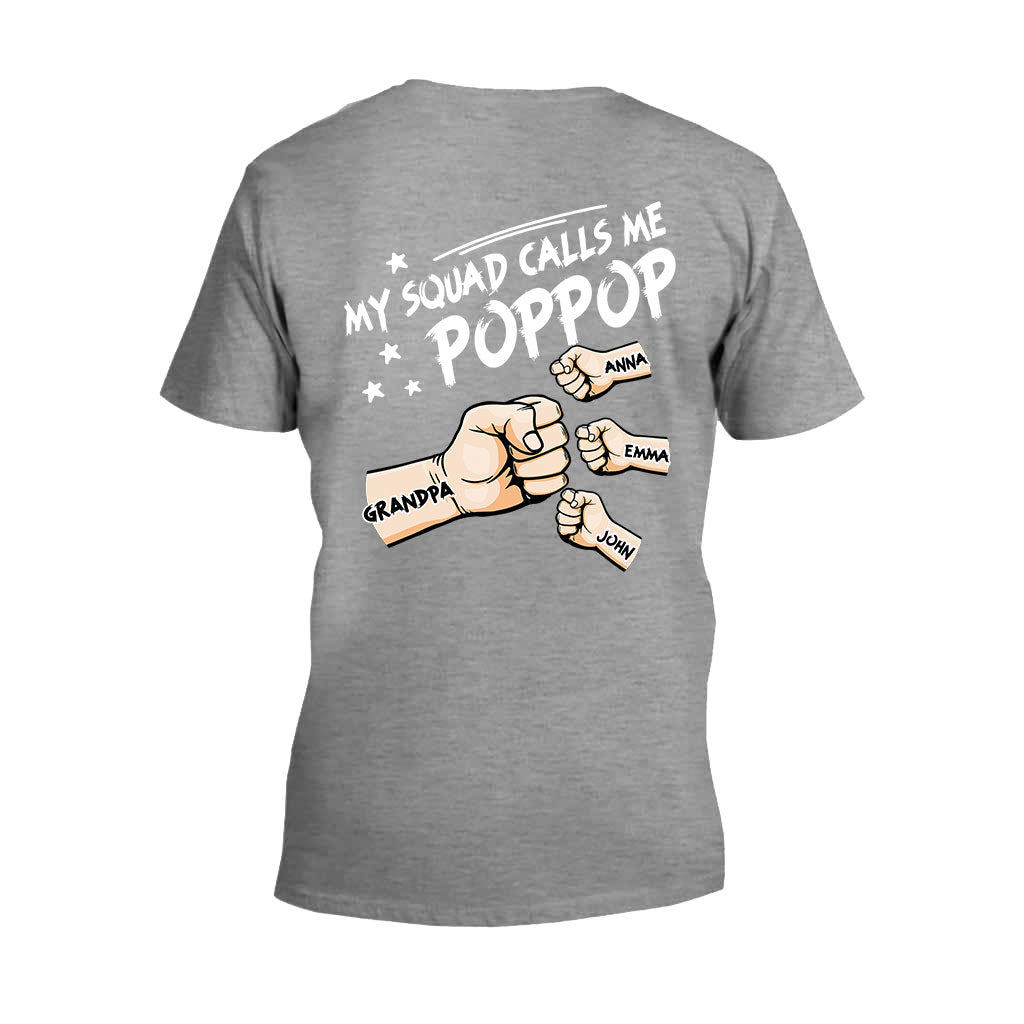 Mon équipe m'appelle Papi - T-shirt et sweat à capuche personnalisés pour grand-père