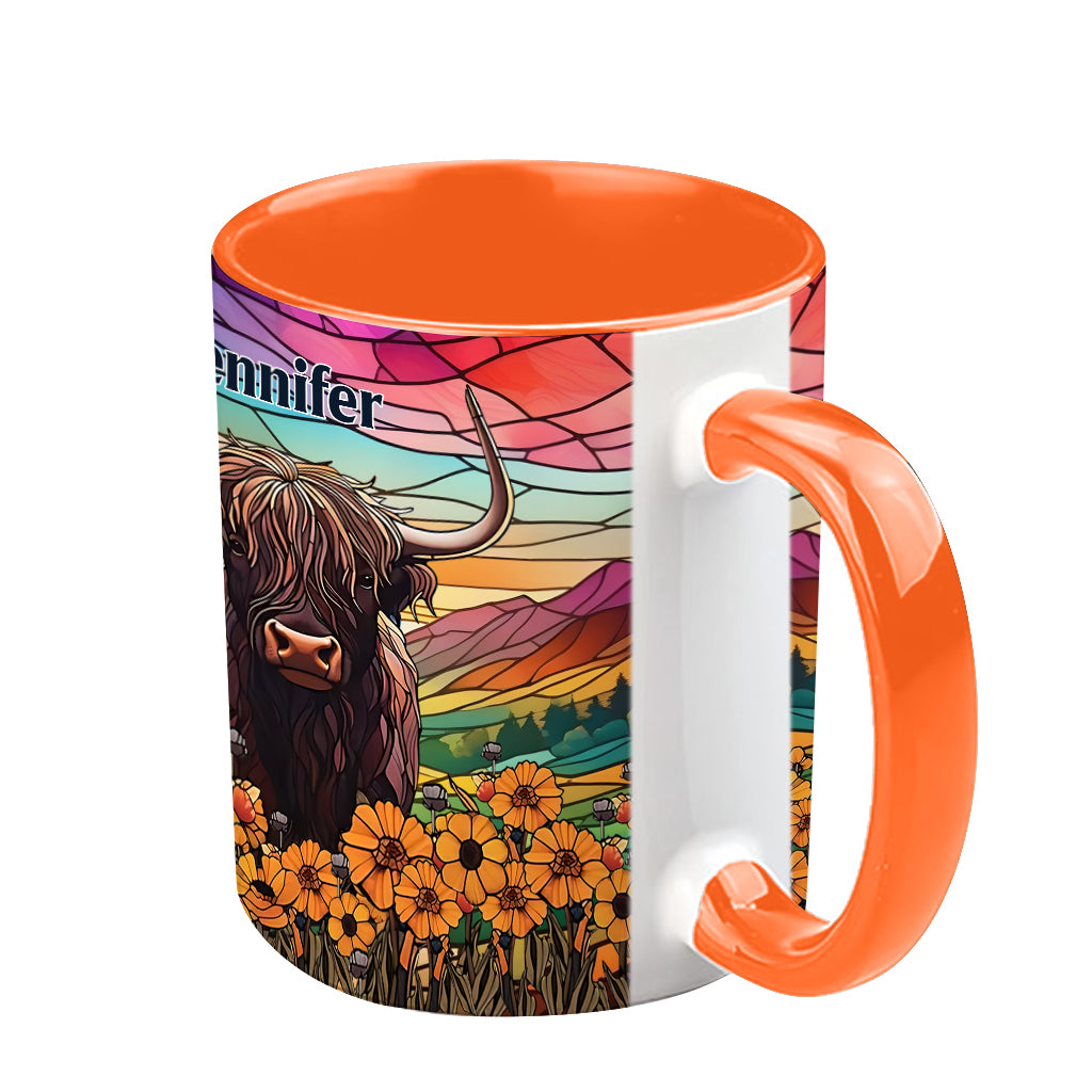 Mug personnalisé « Love Highland Cow »